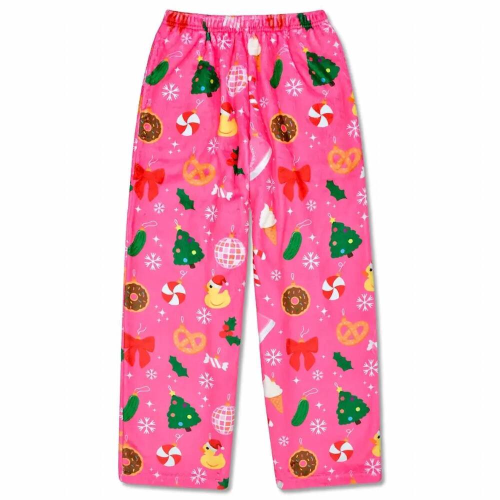 NEW ISCREAM kid's ornament plush pants in pink
